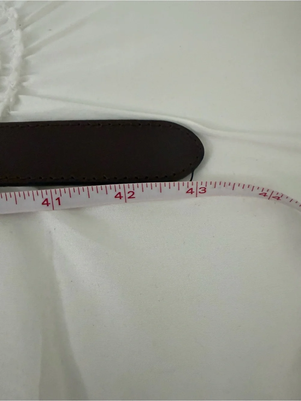 Pink Golf Cart Preppy White Canvas Brown Leather Trim Belt Size Medium